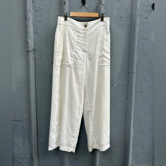 Club Monaco White wide leg pants, size 0 - Picture 3 of 12